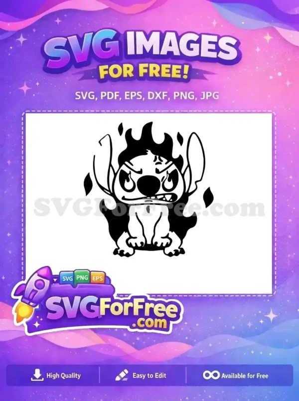 Free Smiling Stitch Free Adorable Face Lilo Free SVG Free Smiling Stitch Free Adorable Face Lilo Free SVG