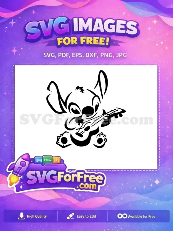 Free Happy Stitch Free Angel Laughing Lilo Free SVG