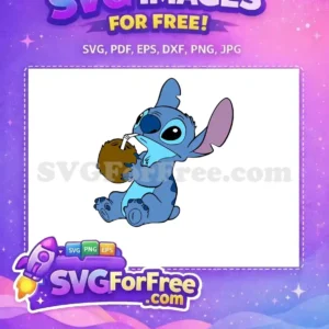 Free Blue Stitch Coconut Drink Free Lilo and Stitch Free SVG Free Blue Stitch Coconut Drink Free Lilo and Stitch Free SVG