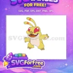 Free Yellow Smiling Stitch Free Red Eyes Lilo and Stitch Free SVG - Instant Download