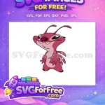 Free Smiling Angel Free Pink Details Lilo Stitch Free SVG - Instant Download