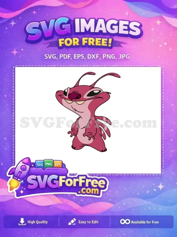 Free Smiling Angel Free Pink Details Lilo Stitch Free SVG Free Smiling Angel Free Pink Details Lilo Stitch Free SVG