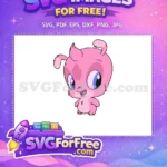 Free Angel Pink Free Cute Stitch Lilo Free SVG - Instant Download