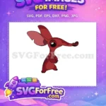 Free Red Alien Big Eyes Lilo and Stitch Free Pose Free SVG - Instant Download