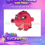 Free Pleakley Red Disguise Free Cute Alien Lilo Free SVG - Instant Download