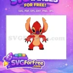 Free Angry Red Stitch Free Claws Posed Lilo Free SVG - Instant Download