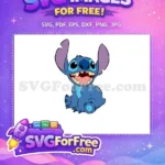 Free Smiling Stitch Free Big Ears Lilo Free SVG - Instant Download