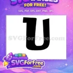 Free Letter U Free Lilo and Stitch Movie Free SVG - Instant Download