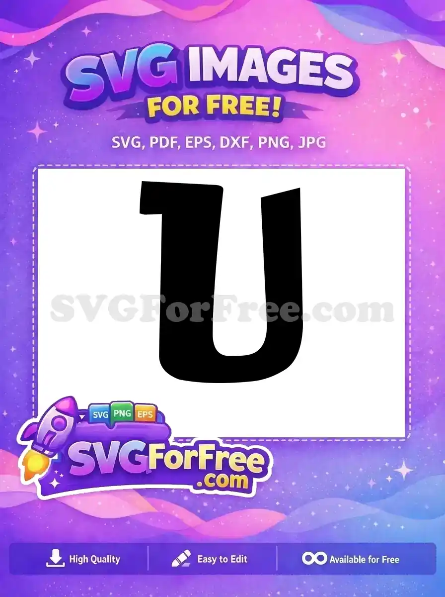 Free Letter U Free Lilo and Stitch Movie Free SVG