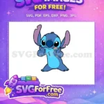 Free Goofy Tongue Free Hands Cheeks Lilo Stitch Free SVG - Instant Download