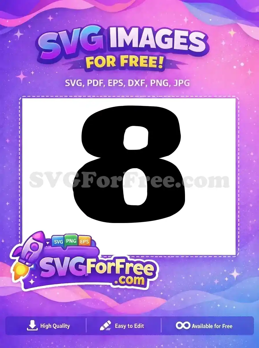 Free Number Eight Free Black Silhouette Lilo and Stitch Free SVG 2