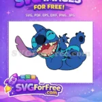 Free Laughing Stitch Free Blue Lilo and Stitch Free SVG - Instant Download