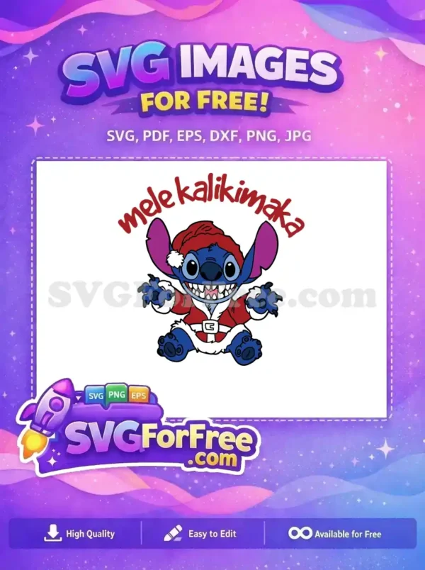 Free Santa Hat Free Mele Kalikimaka Lilo Free SVG