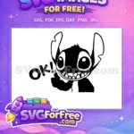 Free Happy Stitch Free Smiling Face Lilo Free SVG 2 - Instant Download