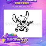 Free Smiling Stitch Free Blue Hawaiian Lilo and Stitch Free SVG 2 - Instant Download