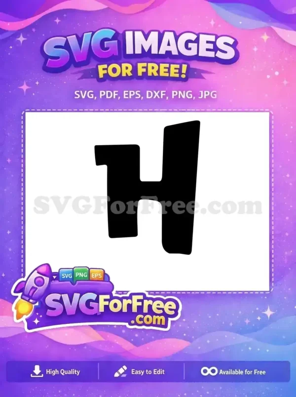 Free Letter H Free Initial Lilo Stitch Free SVG
