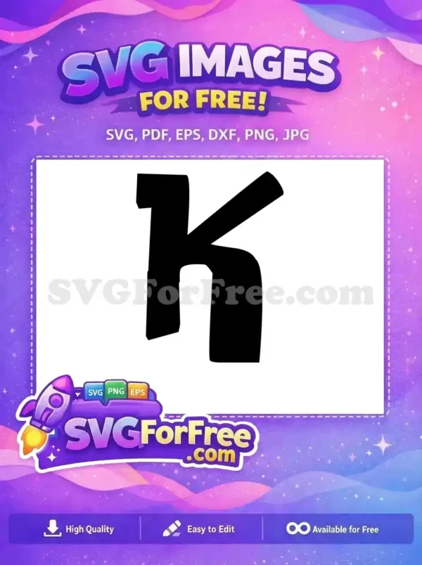 Free Black Letter K Free Alphabet Lilo and Stitch Free SVG