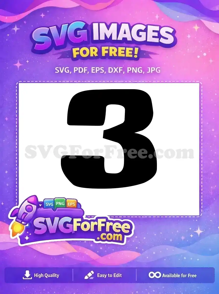 Free Number Three Free Black Silhouette Lilo and Stitch Free SVG 2