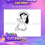 Free Cute Stitch Free Smiling Face Lilo Free SVG 10 - Instant Download