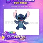 Free Smiling Stitch Free Outstretched Arms Lilo Free SVG - Instant Download