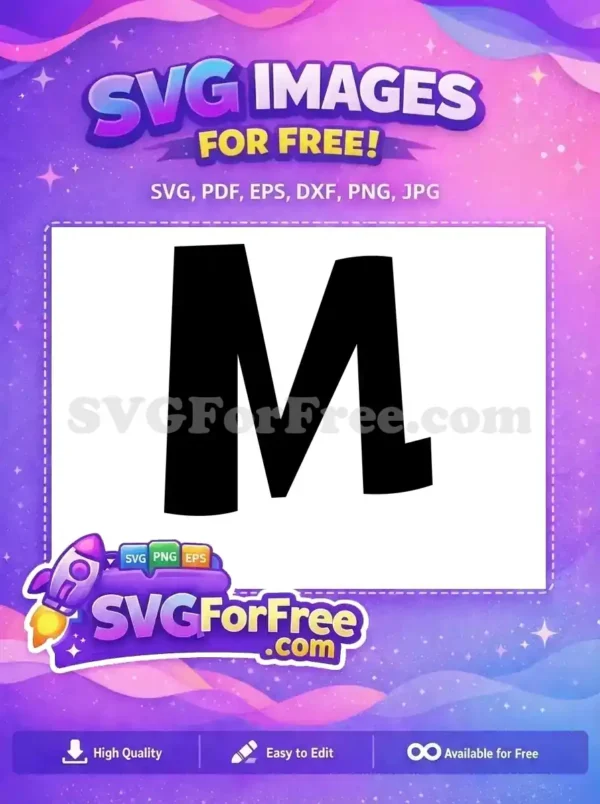 Free Letter M Free Alphabet Lilo and Stitch Free SVG