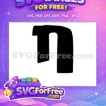 Free Stitch Silhouette Free Black Outline Lilo Free SVG - Instant Download