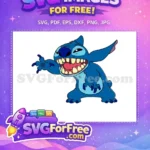 Free Angry Expression Free Sharp Teeth Lilo and Stitch Free SVG - Instant Download