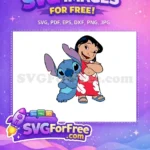Free Smiling Lilo Free Blue Stitch Posing Lilo and Stitch Free SVG - Instant Download