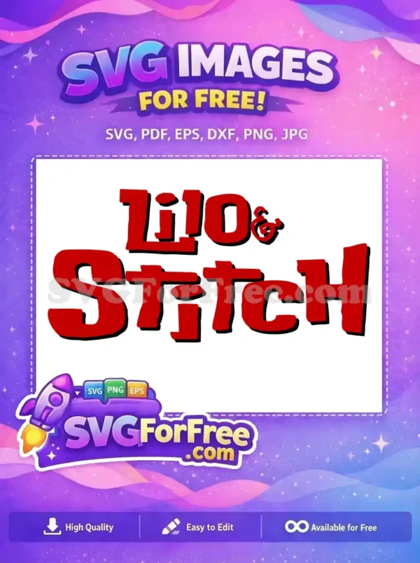 Free Red Font Free Lilo and Stitch Movie Free SVG Free Red Font Free Lilo and Stitch Movie Free SVG