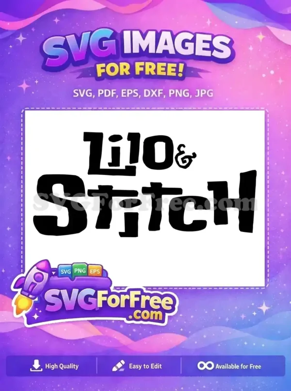 Free Lilo Bold Free Stitch Display Lilo and Stitch Free SVG