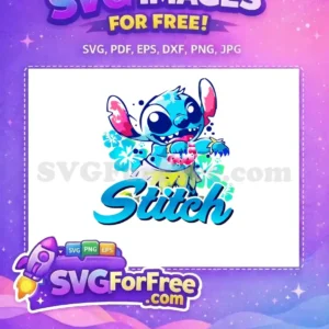 Free Blue Stitch Free Hawaiian Leis Lilo and Stitch Free SVG Free Blue Stitch Free Hawaiian Leis Lilo and Stitch Free SVG