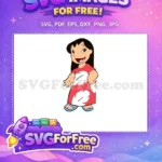Free Smiling Lilo Free Red Dress Lilo and Stitch Free SVG 3 - Instant Download