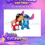 Free Lilo Kiss Free Unhappy Stitch Lilo and Stitch Free SVG - Instant Download