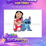 Free Smiling Lilo Free Blue Stitch Sad Lilo and Stitch Free SVG - Instant Download