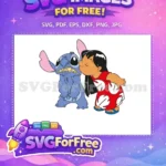 Free Annoyed Stitch Free Kissed by Lilo Movie Free SVG - Instant Download