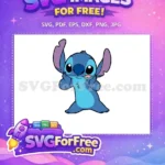 Free Goofy Stitch Tongue Free Hands on Face Lilo Free SVG - Instant Download