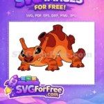 Free Orange Alien Experiment Free Angry Expression Lilo Stitch Free SVG - Instant Download