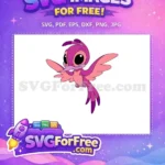 Free Pink Bird Stitch Free Cute Lilo Free SVG - Instant Download