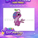 Free Purple Alien Experiment Free Green Detail Lilo Stitch Free SVG - Instant Download