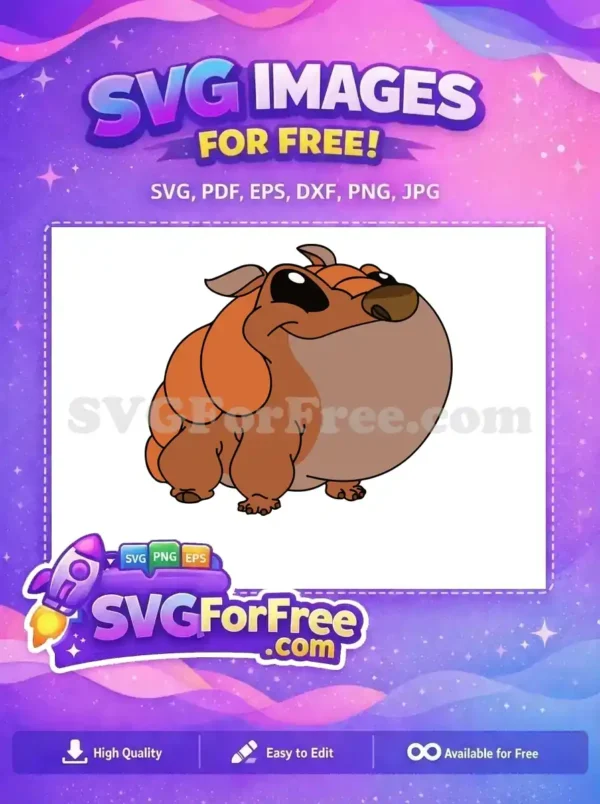 Free Orange Stitch Smiling Free Chunky Body Lilo Free SVG