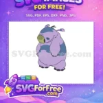 Free Purple Chubby Jumba Free Cartoon Character Lilo Free SVG - Instant Download