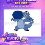 Free Big Nose Free Grinning Stitch Lilo Free SVG - Instant Download