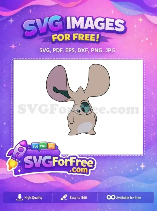 Free Tan Stitch Free One Eye Lilo and Stitch Free SVG