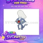 Free Chef Hat Smiling Stitch Free Red Nose Lilo Free SVG - Instant Download