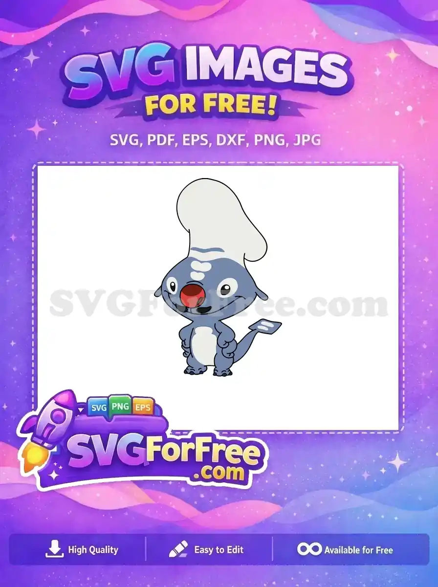 Free Chef Hat Smiling Stitch Free Red Nose Lilo Free SVG