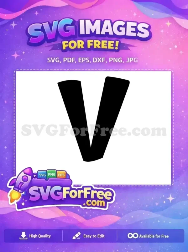 Free Letter Black Free Simple Lilo and Stitch Free SVG