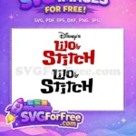 Free Red Outline Free Lilo Stitch Movie Free SVG - Instant Download