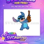 Free Blue Stitch Ukulele Free Hawaiian Lilo and Stitch Free SVG - Instant Download