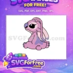 Free Sitting Angel Free Lilac Details Lilo and Stitch Free SVG - Instant Download