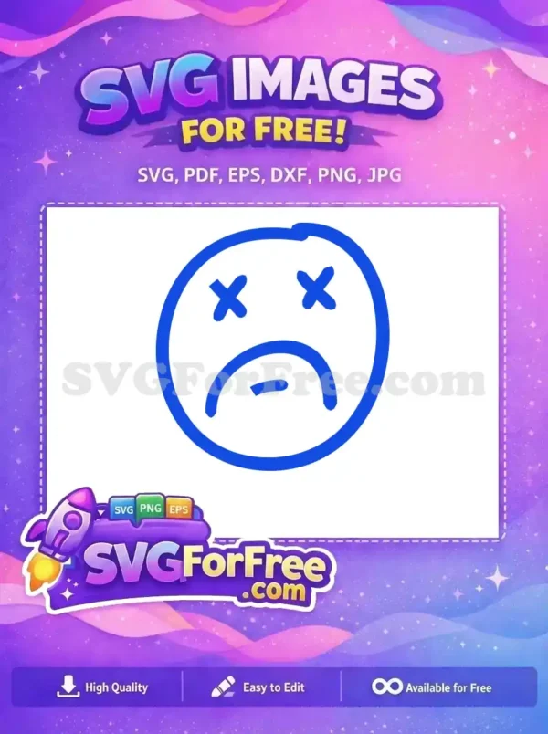 Free Blue Dead Eyes Free Sad Face Emoji Free SVG Free Blue Dead Eyes Free Sad Face Emoji Free SVG
